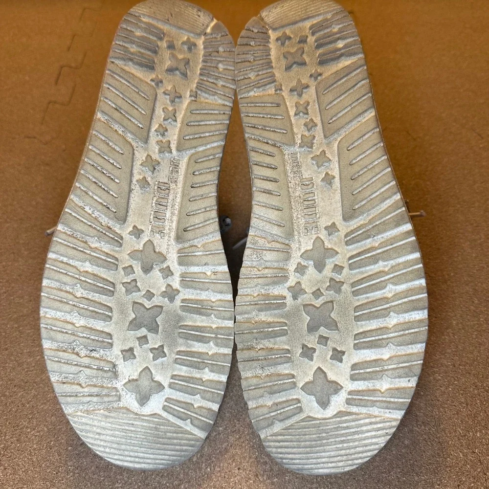 Hey Dude Wendy Stretch Rose‎ Grey Slip On Loafers Womens Size 8 121416830